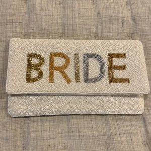 Bride beaded clutch/crossbody